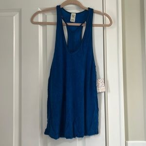 Free People Dark Blue Tank Top